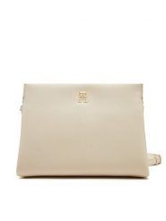 Tommy Hilfiger Torebka Th Legacy Mini Crossover AW0AW17225 Écru. Listonoszki damskie Tommy Hilfiger, bez wzorów, ze skóry, bez dodatków. Za 319.99 zł.