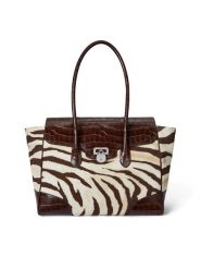 LAUREN RALPH LAUREN Torebka 431969469001 Brązowy. Brązowe shopper bag Lauren Ralph Lauren, bez wzorów, z materiału, bez dodatków. Za 1,489.00 zł.