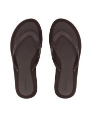 Tory Burch Japonki 162307 Brązowy. Brązowe klapki damskie Tory Burch, bez wzorów, z syntetyku, bez obcasa, bez zapięcia. Za 484.99 zł.