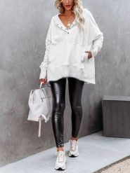 LA Angels Bluza w kolorze białym rozmiar: L. Białe bluzy damskie LA Angels, l, bez wzorów, z kapturem. Za 152.99 zł.