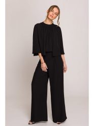 Stylove Kombinezon w kolorze czarnym rozmiar: L. Czarne kombinezony damskie Stylove, l, bez wzorów, bez kołnierzyka, bez ramiączek. Za 263.53 zł.
