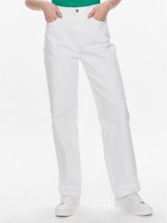 Tommy Hilfiger Jeansy WW0WW41319 Biały Straight Fit. Białe jeansy damskie Tommy Hilfiger. Za 359.99 zł.