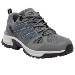 Buty Sportowe Damskie Zindzi II DLX. Szare obuwie trekkingowe damskie Trespass, z materiału, bez zapięcia. Za 369.99 zł.