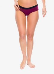 Techniczne figi Sensor Merino DF Panties. Czerwone figi Sensor, bez wzorów, z materiału. Za 109.99 zł.
