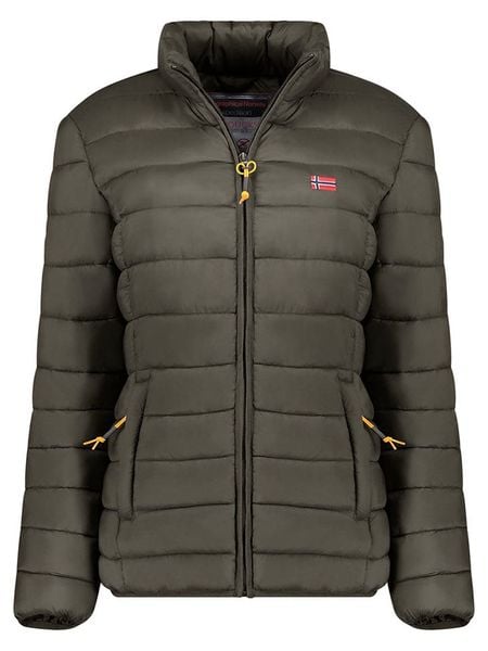 Geographical Norway Kurtka pikowana "Atikolor" w kolorze khaki rozmiar: onesize. Brązowe kurtki damskie Geographical Norway, bez wzorów, bez kaptura. Za 143.90 zł.