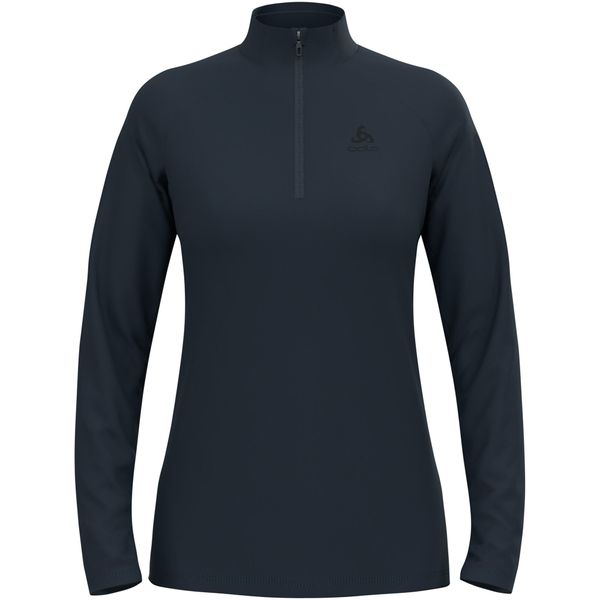 Bluza techniczna damska ODLO Essential Light Mid Layer 1/2 zip. Niebieskie bluzy damskie ODLO, bez wzorów, bez kaptura. W wyprzedaży za 209.99 zł.