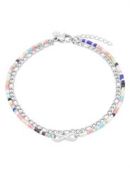 S.Oliver Bransoletka z elementami ozdobnymi na kostkę rozmiar: onesize. Szare bransoletki damskie S.Oliver, ze stali. Za 86.99 zł.