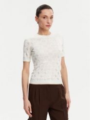 Guess Sweter W5GR20 Z3D60 Écru Regular Fit. Swetry klasyczne damskie Guess, xs, z wiskozy, bez kołnierzyka. Za 239.99 zł.