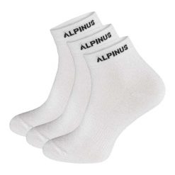 Skarpety Puyo Dla Dorosłych Unisex (zestaw 3 Sztuk). Białe skarpetki damskie Alpinus, bez wzorów. Za 63.99 zł.