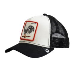 Czapka z daszkiem Goorin Bros. The Cock Black White Trucker - 101-0378. Białe czapki z daszkiem damskie Goorin Bros, bez wzorów. Za 159.00 zł.