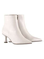 Högl Skórzane botki "Charlene" w kolorze białym rozmiar: 37,5. Białe botki damskie Högl, eleganckie, bez obcasa, bez zapięcia. Za 596.95 zł.