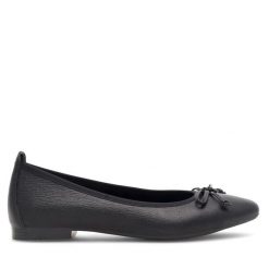 Baleriny Lasocki. Czarne balerinki damskie Lasocki, bez wzorów. Za 129.99 zł.