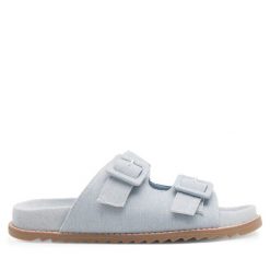 Klapki Jenny Fairy. Niebieskie klapki damskie Jenny Fairy, bez wzorów, bez obcasa, bez zapięcia. Za 129.99 zł.