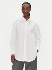 BOSS Koszula C_Bostucci_8 50538366 Biały Relaxed Fit. Białe koszule damskie Boss, bez wzorów, z bawełny, bez kołnierzyka, bez ramiączek. Za 329.99 zł.