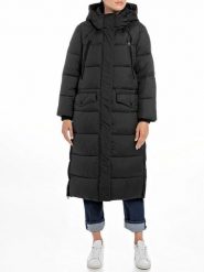 Replay Kurtka zimowa w kolorze czarnym rozmiar: M. Czarne kurtki damskie Replay, na zimę, m, bez wzorów, z puchu, bez kaptura. Za 696.20 zł.