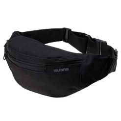 Saszetka Biodrowa Unisex Dla Dorosłych Z Logo Igebelt. Czarne nerki i saszetki damskie IGUANA, bez wzorów. Za 64.99 zł.