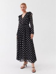 KARL LAGERFELD Sukienka codzienna 230W1303 Czarny Regular Fit. Czarne sukienki damskie KARL LAGERFELD, bez wzorów, z wiskozy, bez ramiączek. Za 1,849.00 zł.