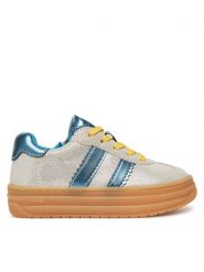 Primigi Sneakersy 7926055 S Srebrny. Szare buty sportowe dziewczęce Primigi, bez wzorów, ze skóry, bez zapięcia. Za 269.99 zł.