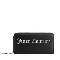 Portfel Juicy Couture. Czarne portfele damskie Juicy Couture, bez wzorów. Za 149.99 zł.