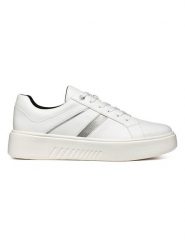 Geox Sneakersy w kolorze białym rozmiar: 38. Białe obuwie sportowe damskie Geox, bez zapięcia. Za 281.10 zł.