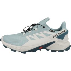 Buty do biegania damskie Salomon Supercross 4 Gtx. Szare obuwie sportowe damskie Salomon, z gore-texu, bez zapięcia, do biegania. Za 756.00 zł.