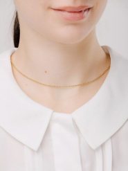 Pandora Pozłacany naszyjnik - dł. 50 cm rozmiar: onesize. Żółte naszyjniki damskie Pandora, pozłacane. Za 368.09 zł.