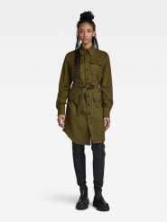 G-Star Sukienka w kolorze khaki rozmiar: XS. Brązowe sukienki damskie G-Star, bez wzorów, z tkaniny, retro, bez ramiączek. Za 237.73 zł.