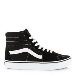Buty do chodzenia unisex Vans SK8HI. Czarne obuwie sportowe damskie Vans, z materiału, za kostkę, bez zapięcia, trekkingowe. Za 416.00 zł.