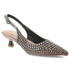 Srebrne Czółenka Alma En Pena Eleganckie Buty Damskie Na Obcasie. Czarne czółenka damskie Alma En Pena, z aplikacjami, ze szpiczastym noskiem, bez obcasa, na obcasie. Za 509.99 zł.