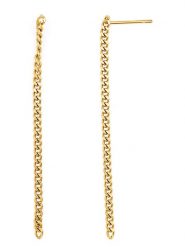 MOODE Kolczyki-wkrętki "Josepha" rozmiar: onesize. Żółte kolczyki damskie MOODE, ze stali. Za 30.99 zł.