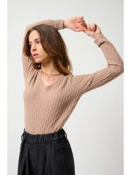 AUTHENTIC CASHMERE Kaszmirowy sweter "Grasmoor" w kolorze beżowym rozmiar: XL. Brązowe swetry klasyczne damskie AUTHENTIC CASHMERE, xl, z kaszmiru, bez kołnierzyka. Za 311.85 zł.