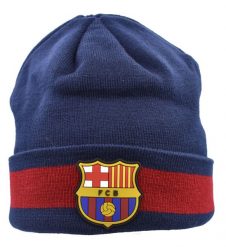 Czapka FC Barcelona - oficjalna licencjonowana. Niebieskie czapki damskie FC BARCELONA, bez wzorów, z gumy. Za 99.00 zł.