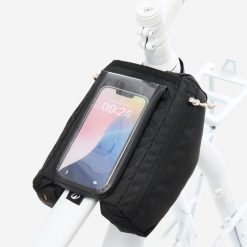 Torba rowerowa Riverside ACTV 100 na smartfon na ramę 2 x 1 l. Czarne torebki klasyczne damskie RIVERSIDE, bez dodatków. Za 89.99 zł.