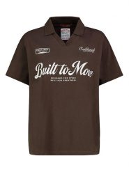 Sublevel Koszulka w kolorze brązowym rozmiar: XL. Brązowe bluzki damskie Sublevel, xl, bez wzorów, z bawełny, bez kołnierzyka, bez ramiączek. Za 43.99 zł.