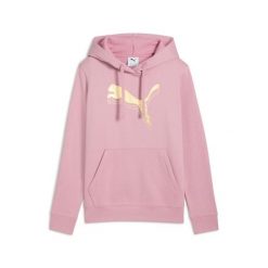 Bluza damska z kapturem Puma Ess Metallic Fl. Czerwone bluzy damskie Puma, bez wzorów, prążkowane, z kapturem. Za 260.50 zł.