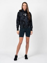 Bluza trekking damska Tie-Die. Czarne bluzy damskie Champion, m, bez wzorów, z bawełny, z kapturem. Za 405.75 zł.