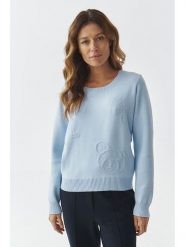 TATUUM Sweter "Sweety" w kolorze błękitnym rozmiar: S. Niebieskie swetry klasyczne damskie TATUUM, s, bez kołnierzyka. Za 190.45 zł.