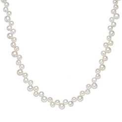 Valero Pearls Naszyjnik z pereł srebro wysokiej próby Perła hodowlana słodkowodna srebrny Naszyjniki 1 ct Damski. Szare naszyjniki damskie Valero Pearls, z perłą, srebrne. Za 329.99 zł.