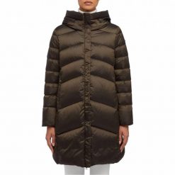 Kurtka GEOX W ADRYA Brązowy. Brązowe kurtki damskie Geox, bez wzorów, z tkaniny, bez kaptura. Za 723.99 zł.