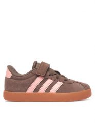 Adidas Sneakersy Vl Court 3.0 Shoes KK4559 Brązowy. Brązowe buty sportowe dziewczęce Adidas, ze skóry, bez zapięcia. Za 199.99 zł.