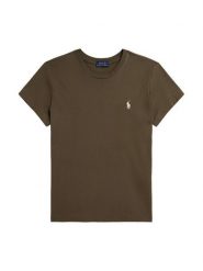 Polo Ralph Lauren T-Shirt 211B14605011 Brązowy Classic Fit. Brązowe t-shirty damskie Polo Ralph Lauren, s, bez wzorów, z bawełny, bez kołnierzyka. Za 399.99 zł.