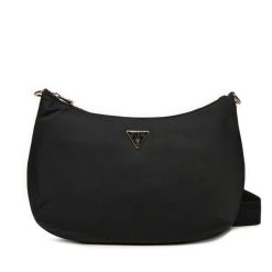 Torebka Guess. Czarne listonoszki damskie Guess, z aplikacjami, bez dodatków. Za 399.99 zł.