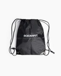 Torba Sportowa - BOOMFIT. Czarne torby sportowe BOOMFIT, bez wzorów, z materiału. Za 50.45 zł.
