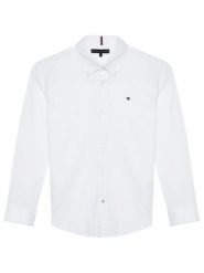 Tommy Hilfiger Koszula Oxford KB0KB06964 D Biały Regular Fit. Białe koszule chłopięce Tommy Hilfiger, bez wzorów, z bawełny, bez kołnierzyka, bez ramiączek. Za 189.99 zł.
