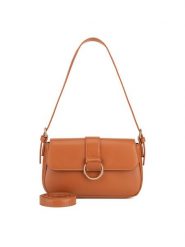 DeeZee Torebka MDP-L-021-06 Brązowy. Brązowe listonoszki damskie DeeZee, bez wzorów, z materiału, bez dodatków. Za 129.99 zł.