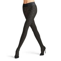 Rajstopy damskie Falke High Waist Crystal. Czarne rajstopy Falke, bez wzorów, z elastanu. Za 147.50 zł.