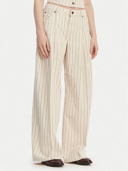Guess Jeans Jeansy W6GA2U D7961 Écru Wide Leg. Białe jeansy damskie Guess Jeans. Za 282.99 zł.