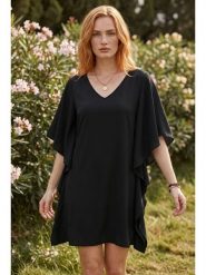 SOULSHAE Sukienka w kolorze czarnym rozmiar: S/M. Czarne sukienki damskie SOULSHAE, bez wzorów, bez ramiączek. Za 184.95 zł.