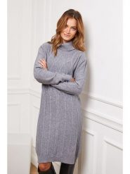 Joséfine Sukienka dzianinowa "Felicidad" w kolorze szarym rozmiar: S. Szare sukienki damskie Joséfine, bez wzorów, z dzianiny, bez ramiączek. Za 195.99 zł.