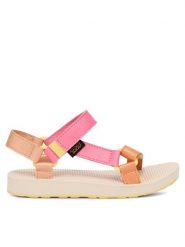 Teva Sandały Original Universal Glisten 1155072C Różowy. Czerwone sandały dziewczęce Teva, ze skóry, bez obcasa, bez zapięcia. Za 209.99 zł.